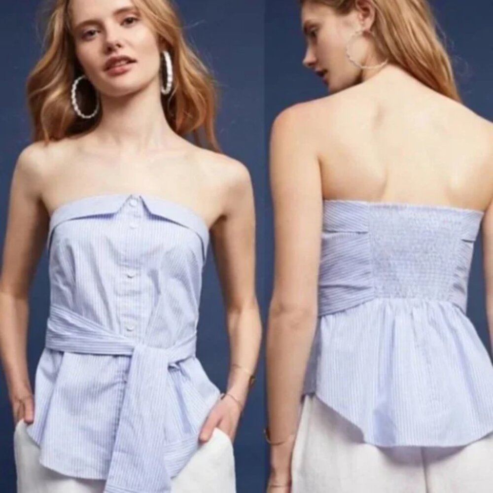 Maeve crop corset Anthropologie top size S